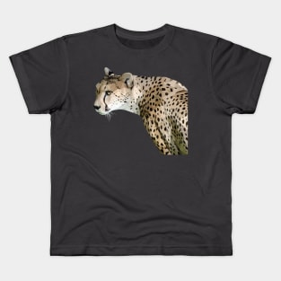 Low Poly Cheetah Kids T-Shirt